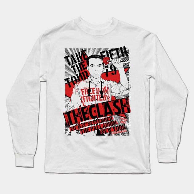 THE CLASH - NY POSTER Long Sleeve T-Shirt by bartknnth